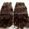 Human hair wefts